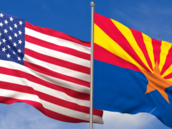 US & AZ flags